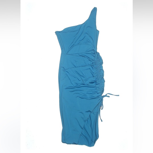 Superdown Alanie Maxi Dress in Aqua Size Small - Picture 5 of 9